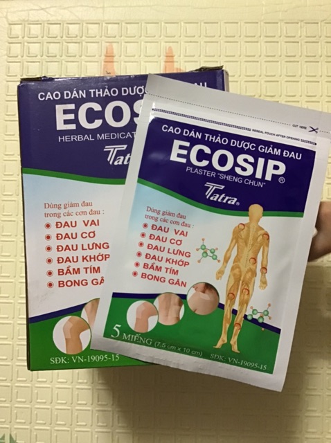 Cao dán thảo dược giảm đau Ecoship