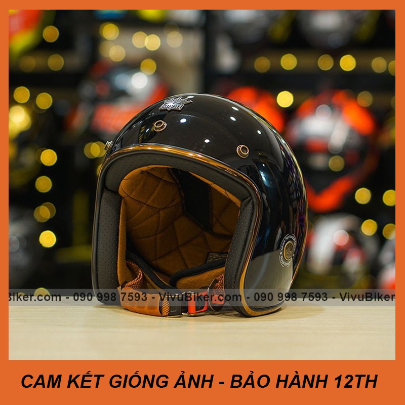 [GIÁ KHO] Mũ nón bảo hiểm 3/4 classic Royal m20c màu hồng lót rời cao cấp - tặng kèm balo dây rút chống trầy