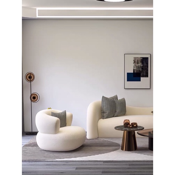 Ghế lười sofa huggy chair len cườu - Ghế thư giãn phon cách bắc âu