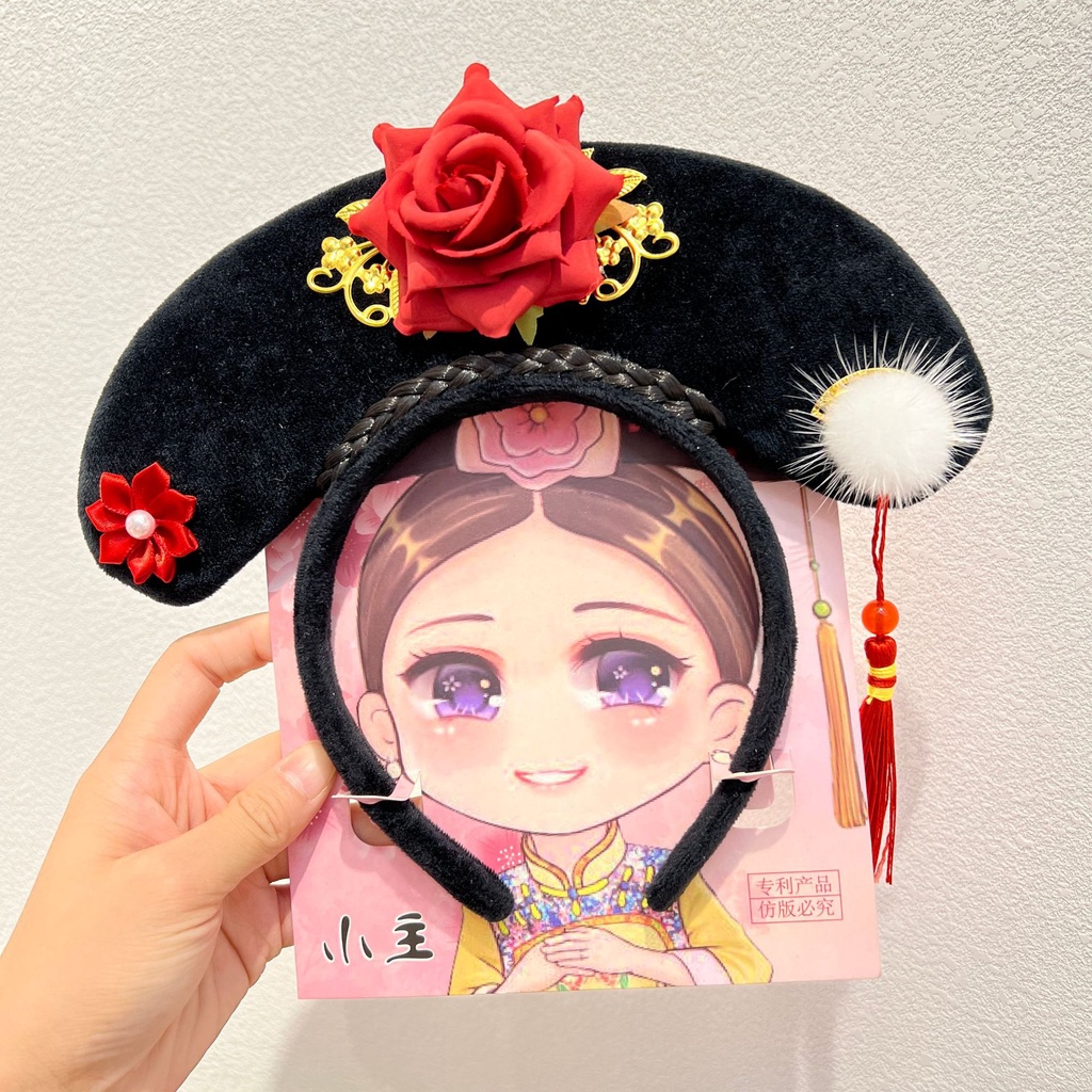 Băng Đô Cài Tóc Tua Rua Phong Cách Trung Hoa Cho Bé Gái