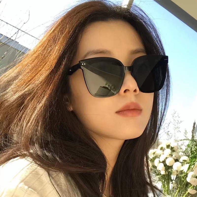 Kính râm nữ thời trang hàn quốc retro gọng lớn xu hướng kính râm kính lái xe UV400