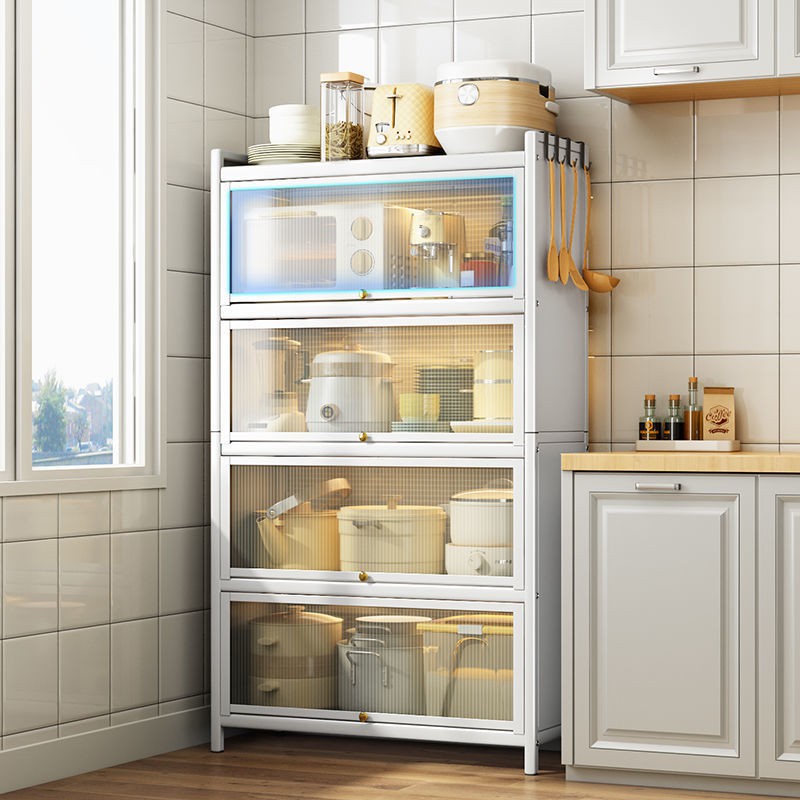 Tủ bếp có cửa mới tủ đựng đồ sàn tủ đa năng tủ đựng nồi lò vi sóng kệ để đồ