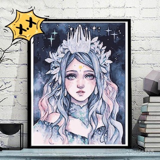 Tranh Sơn Dầu Số Hóa Phong Mẫu Hot Cô gái xinh đẹp anime- Tranh Tô Màu Theo Số