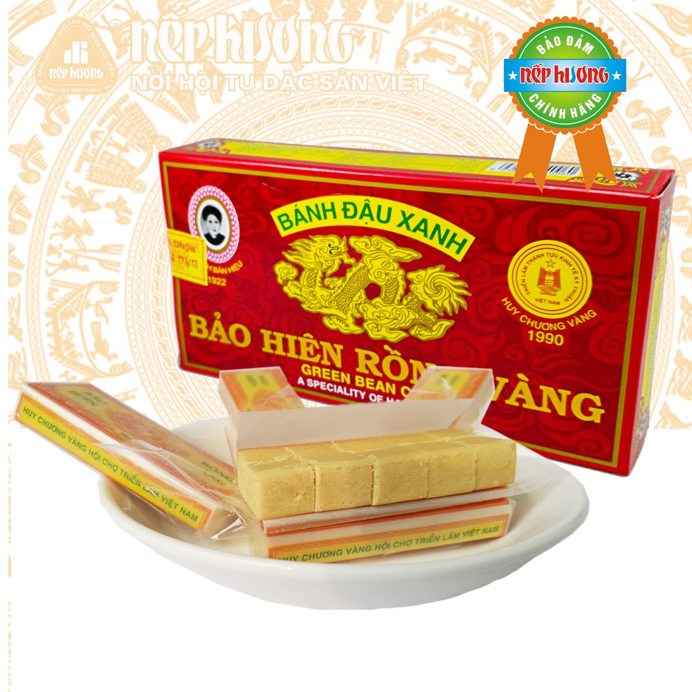 Bánh đậu xanh Bảo Hiên Rồng Vàng 300g