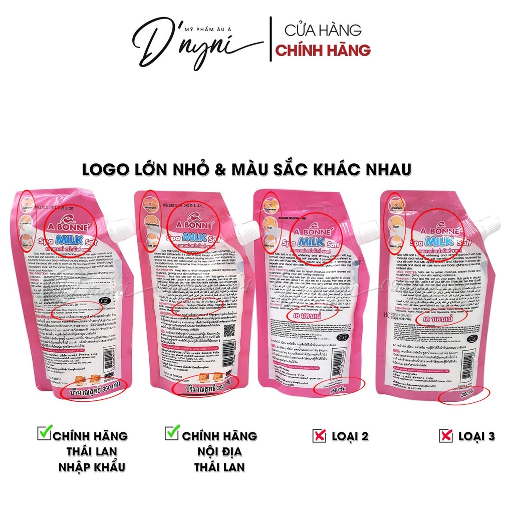Muối Tắm Sữa Bò Tẩy Tế Bào Chết A Bonne Spa Milk Salt Thái Lan 350gr