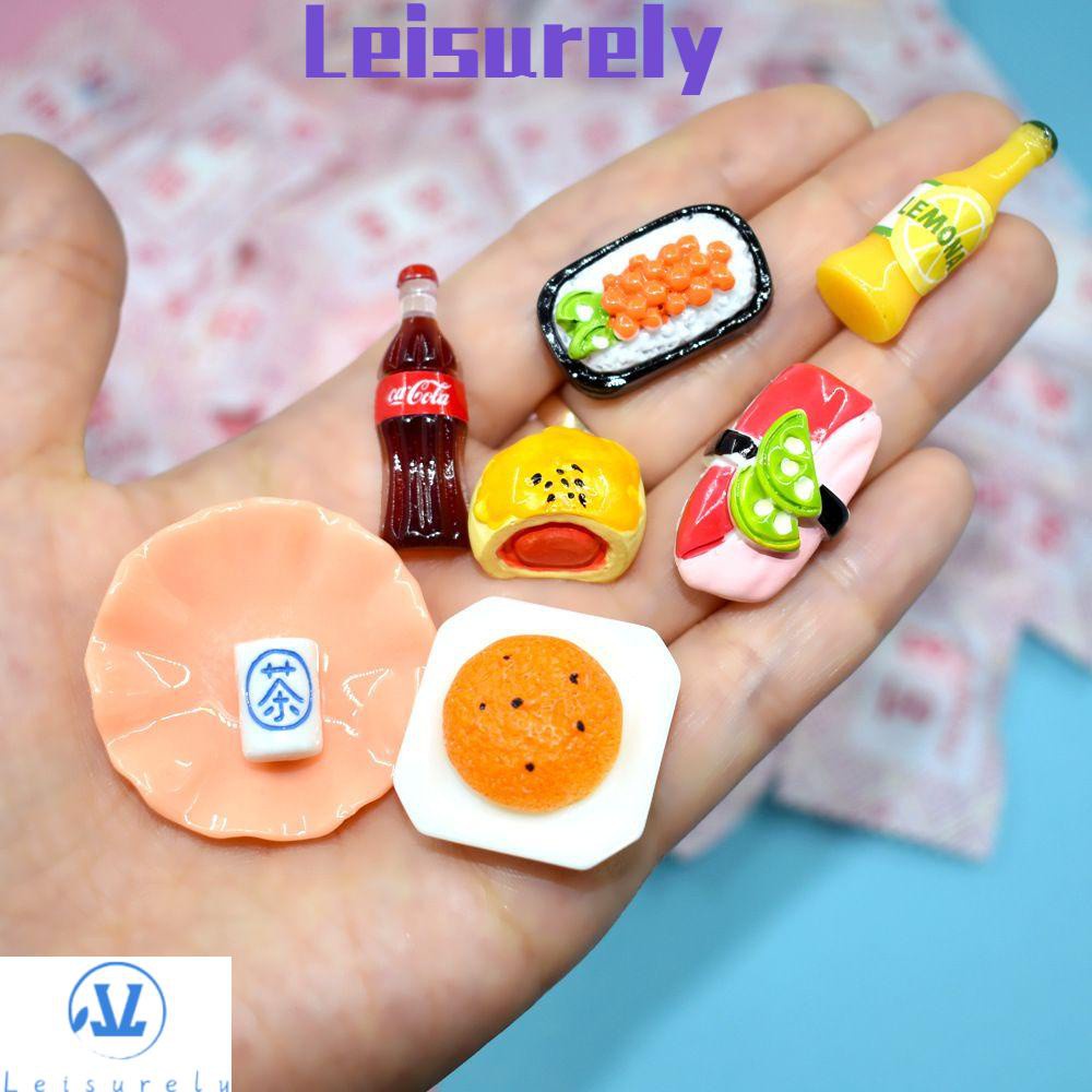 Túi mô hình thức ăn mini bằng nhựa resin dễ thương dùng trang trí bàn làm việc