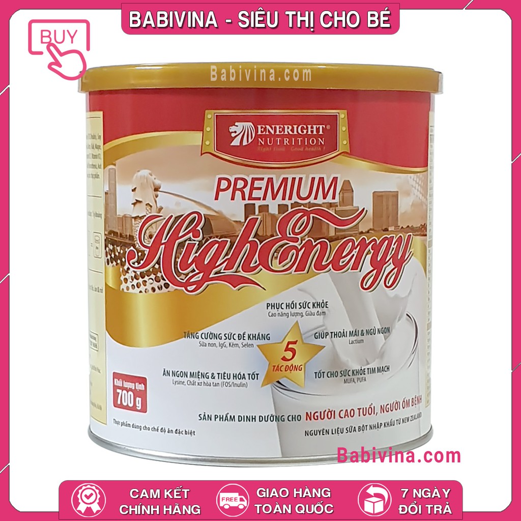 [CHÍNH HÃNG] Sữa Premium High Energy 700g - HIGHENERGY | Date Mới Nhất, Giá Mới Nhất | Babivina