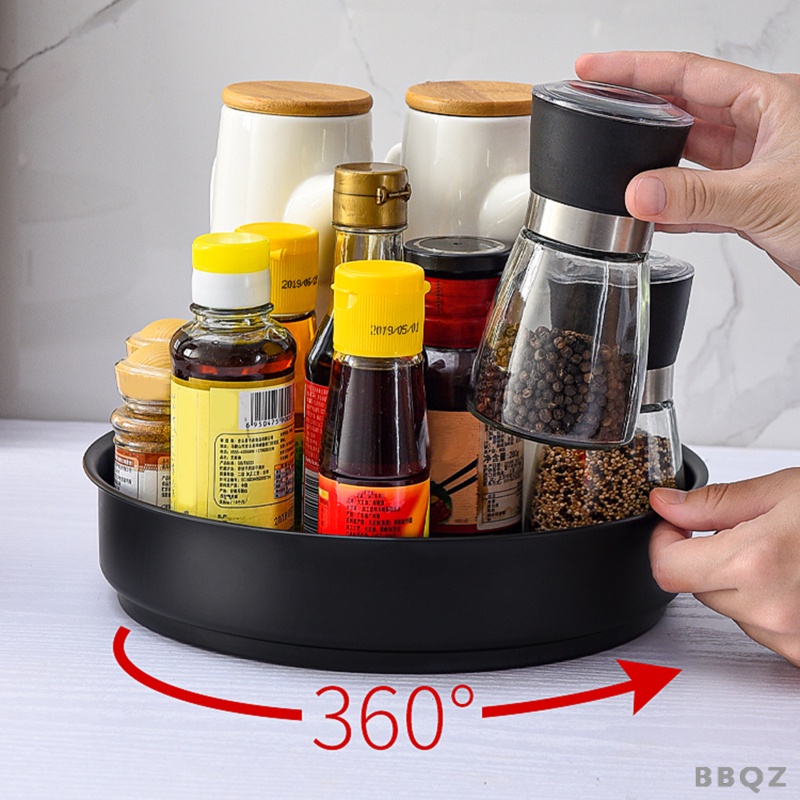 Kệ Đựng Gia Vị Hình Tròn Bằng Thép Không Gỉ Sắp Xếp Gọn Gàng Cho Nhà Tắm / Tủ Lạnh