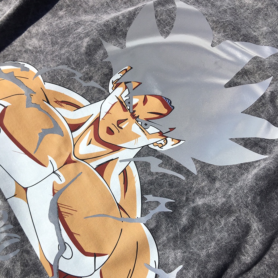 Áo thun wash xám Goku Biến Hình thiết kế độc quyền Anam Store