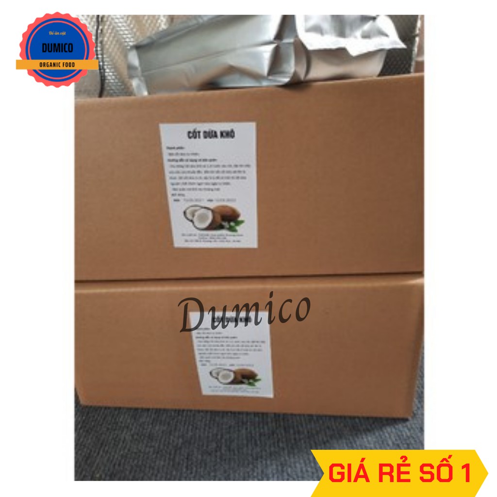 Cốt dừa khô Dumico,bột nước cốt dừa, pha chế,phụ liệu làm bánh,món ngon mỗi ngày,túi 400g.