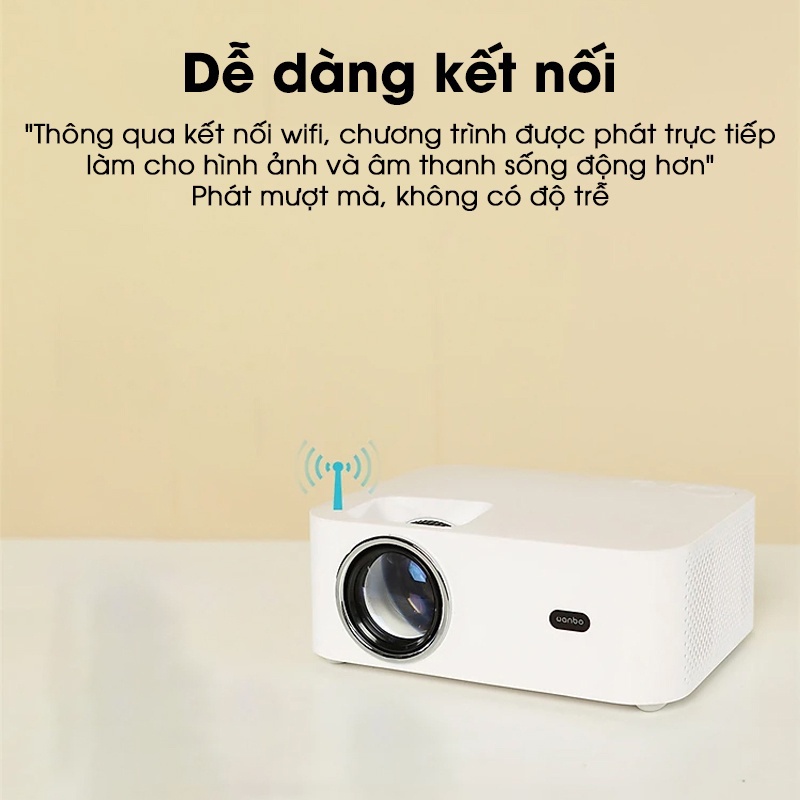 Máy chiếu thông minh Wanbo X1 Pro sử dụng Android 9.0 / 1GB RAM - Hiệu chỉnh Keystone / Rạp phim tại nhà