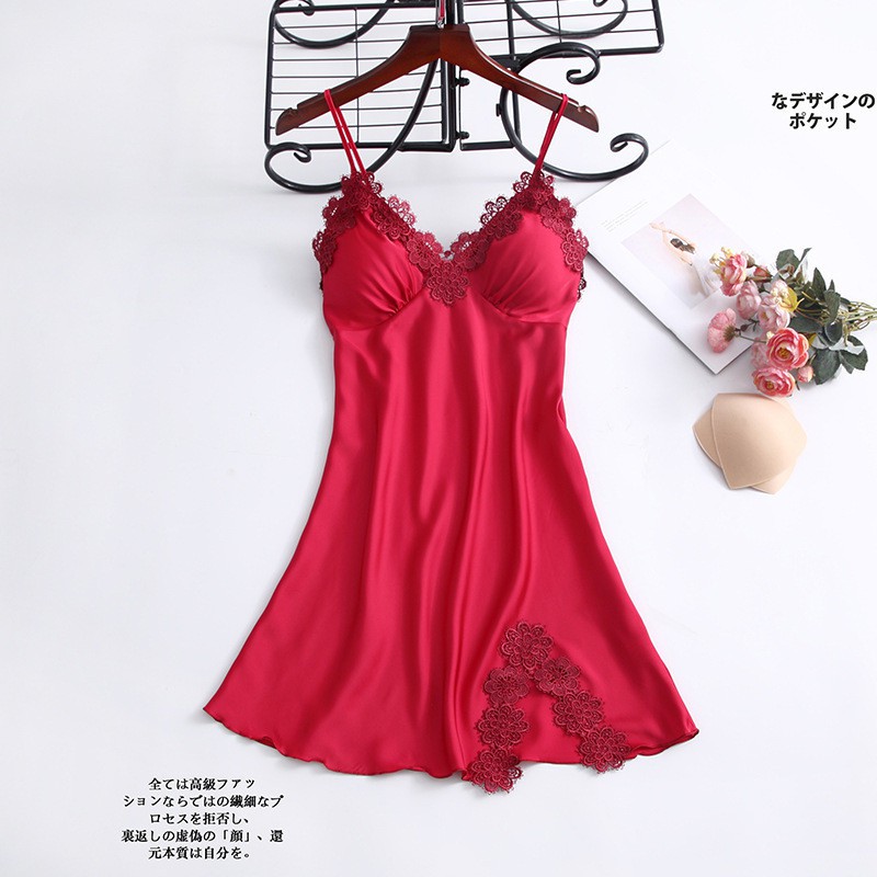 Váy ngủ dây sát nách họa tiết hoa gợi cảm dành cho nữ