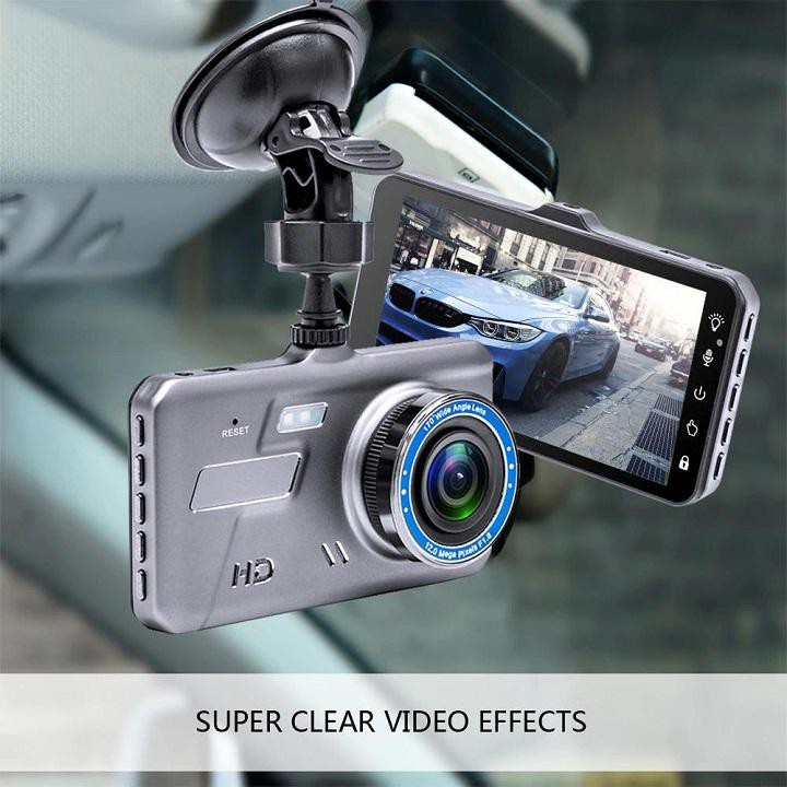 Camera hành trình xe hơi K5 màn hình cảm ứng 2 cam trước và sau full HD xem đêm rõ nét