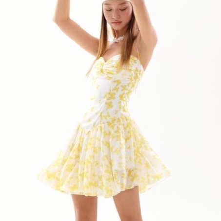 Đầm hai dây cúp ngực họa tiết bướm ONONMADE Butterfly Carolina Mini Dress