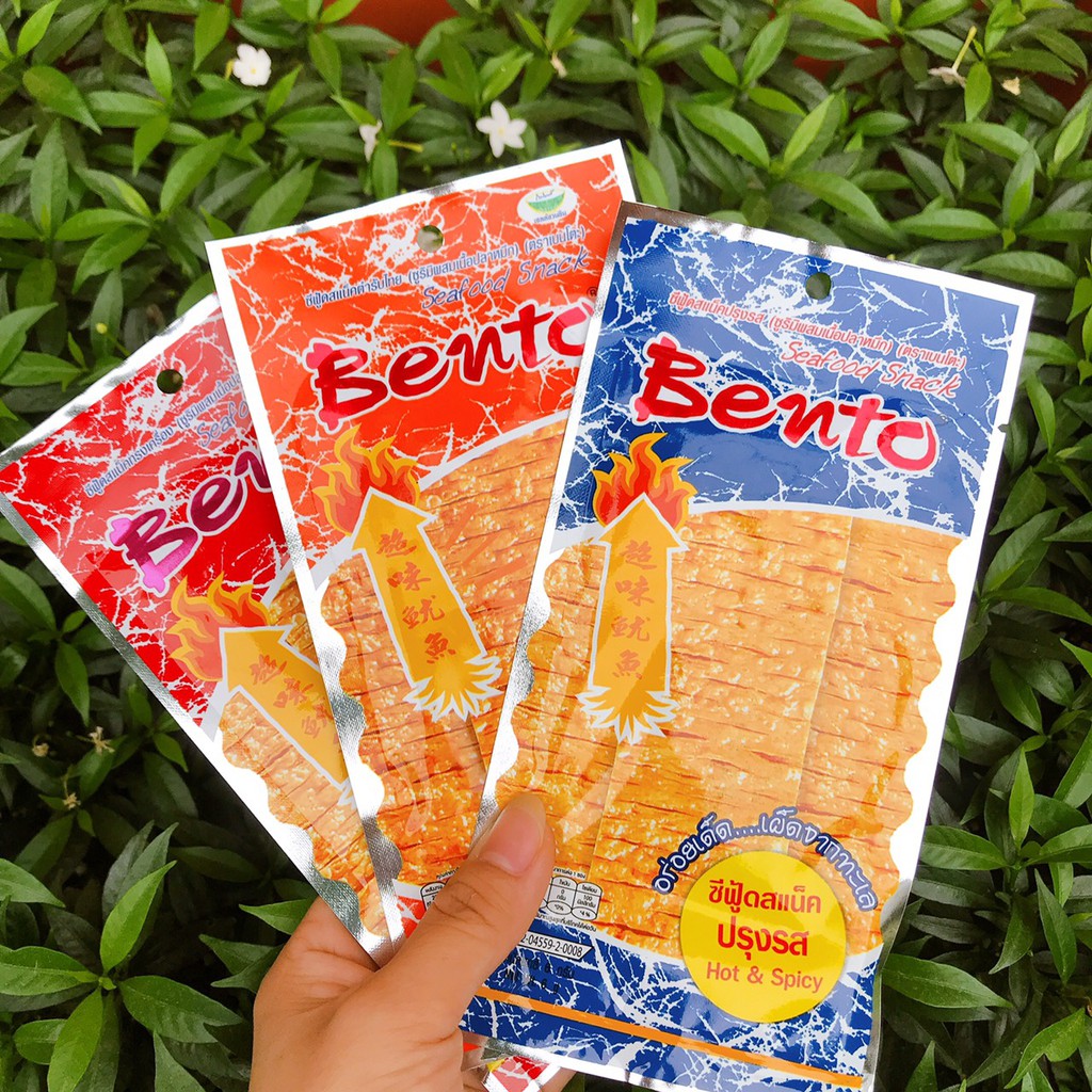 Mực Bento 💖FREESHIP 💖 Gói 6g Snack Mực Bento Thái Lan Đủ 3 Vị