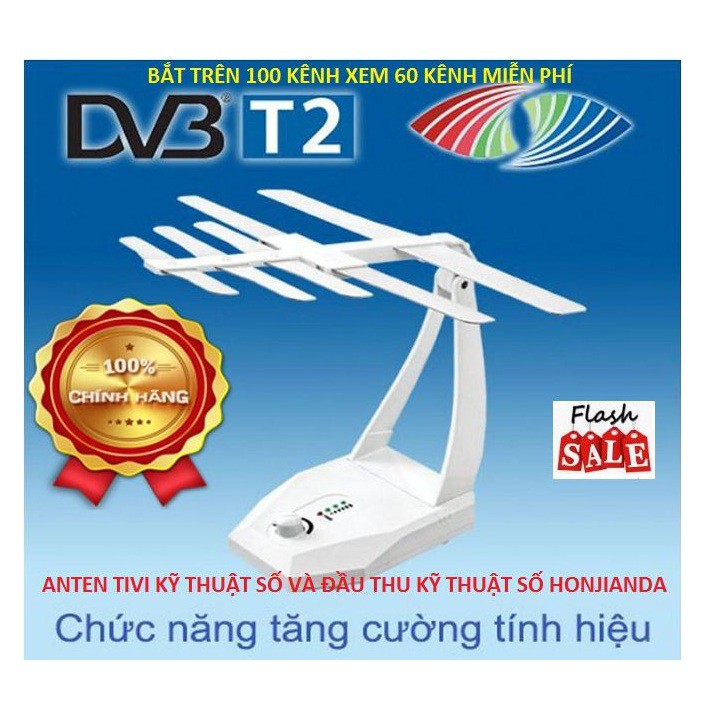 Anten TV kỹ thuật số trong nhà, Anten DVB T2 Model TB105 KD Hàng Chính Hãng HONJIANDA