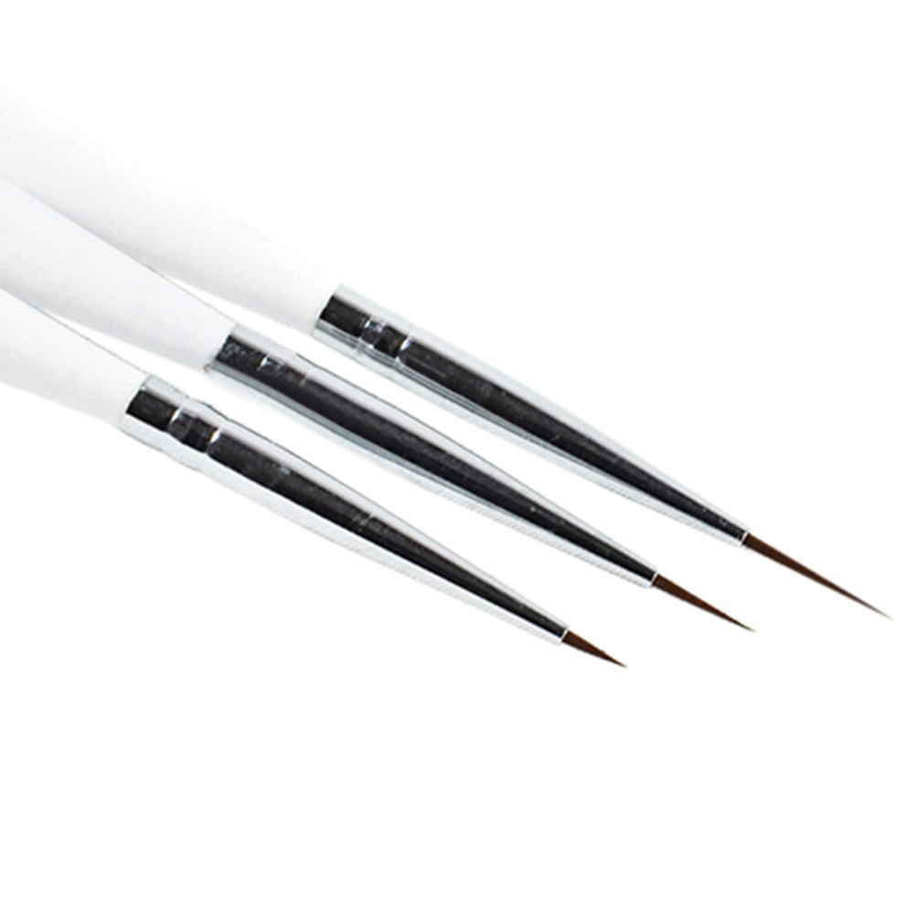Set 3 cọ vẽ móng nghệ thuật trang trí tiện lợi