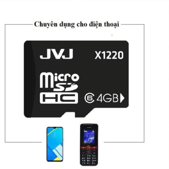 Thẻ nhớ JVJ 64GB/32GB/16GB/8GB/4GB tốc độ cao - Chuyên dụng class 10 U3, bảo hành 5 năm | BigBuy360 - bigbuy360.vn
