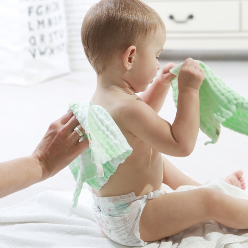 Set 3 Yếm Ăn Cotton Mềm Mại Thấm Hút Tốt Dành Cho Em Bé