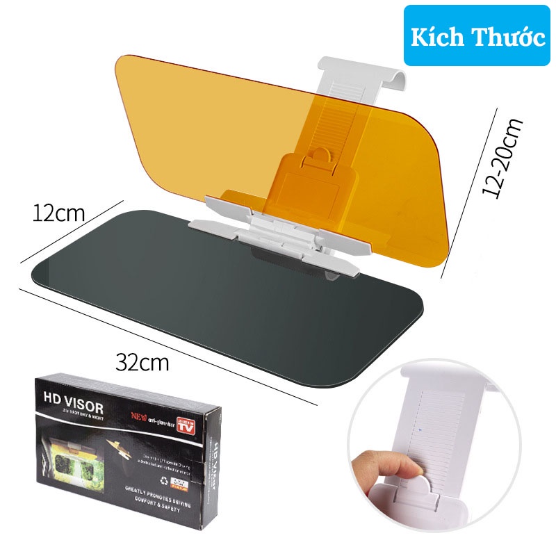 Kính Chống Chói Ô Tô HD VISOR Ngày Đêm - Kính Phân Cực Chống Loá Hiệu Quả Giúp An Toàn Khi Lái Xe CarZone