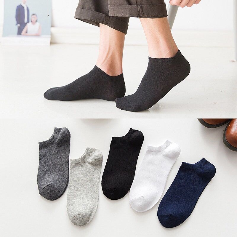Tất Trơn Cổ Ngắn Thời Trang Cao Cấp Vớ UNISEX Chất Cotton 100% Co Giãn Thấm Hút Hàng Quảng Châu Cao Cấp