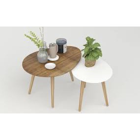 [𝐒𝐢𝐞̂𝐮 𝐒𝐚𝐥𝐞] Bàn trà sofa trứng, bàn cafe sofa mini gỗ phong cách bắc âu, gỗ tự nhiên cao cấp có bảo hành