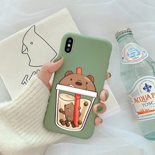 Ốp Dẻo Cute - M274 Trà Sữa