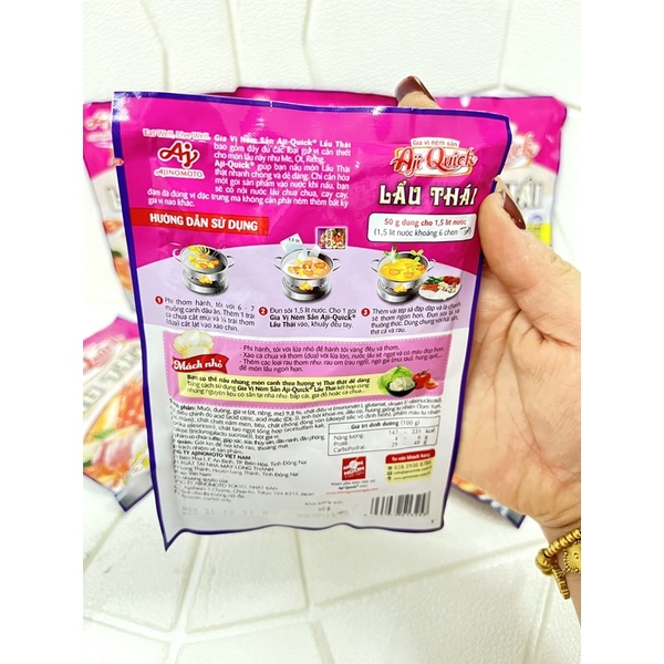 Gia vị Lẩu thái AjiQuick 50g