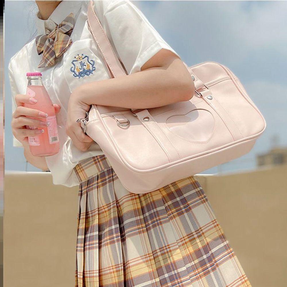 Túi Đeo Vai Đồng Phục Học Sinh Cỡ Lớn Phong Cách Preppy Ngọt Ngào Cho Nữ