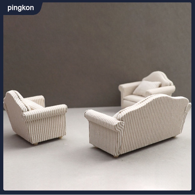 Mô Hình Ghế Sofa Tỉ Lệ 1:12 Trang Trí Nhà Búp Bê/Phòng Khách