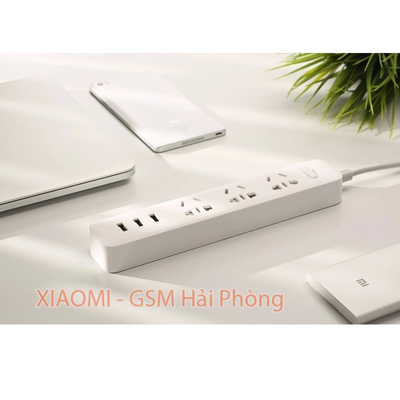 Ổ Cắm Điện Xiaomi Power Strip 3 Cổng USB Chính Hãng - GSM Hải Phòng