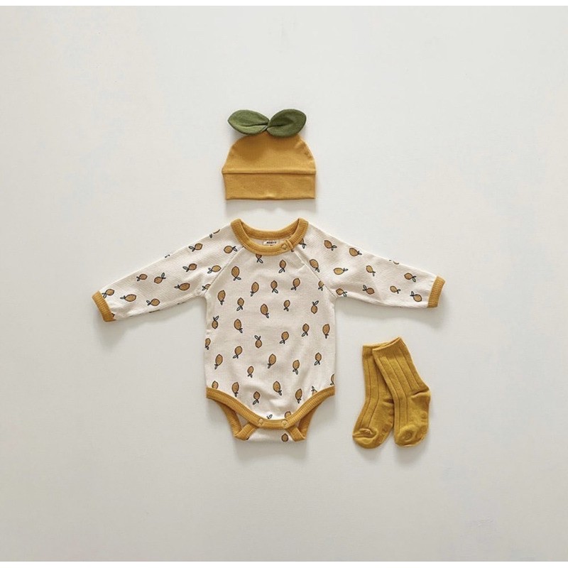 bodysuit quả chanh tặng kèm mũ và tất | BigBuy360 - bigbuy360.vn