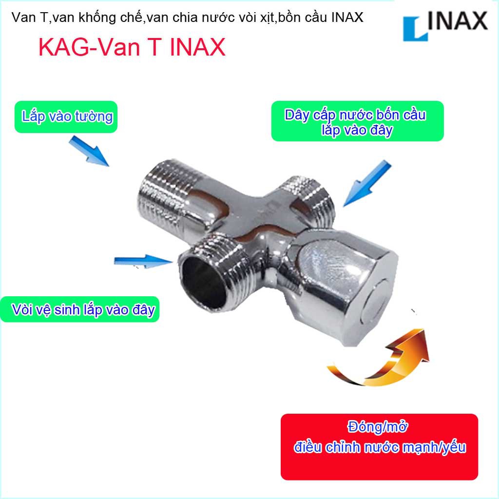 Van giảm áp lực nước chữ T , van vòi Inax KAG-Van T Inax A703-7