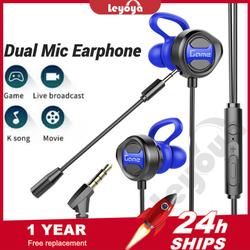 Tai nghe chơi game chụp tai Leyoya T90 chống ồn có mic dành cho game thủ PUBG Xiaomi Huawei Oppo Vivo