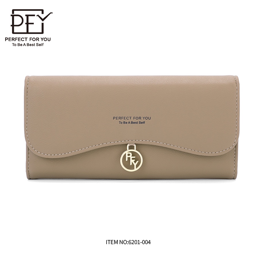 Ví Dài Có Khóa Kéo Và Nhiều Ngăn Đựng Thẻ Phong Cách Hàn Quốc Cho Bạn Ví nữ dài Perfect For You 6201-004