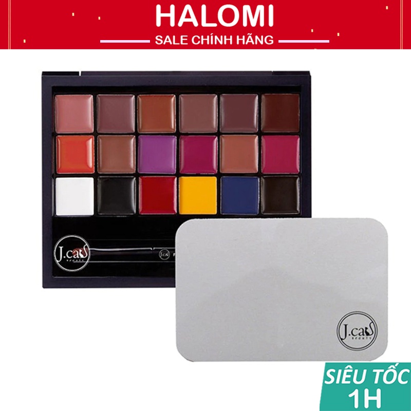 Bảng son JCat Dupe Anastasia Beauty Freedom Mix Lip Palette KÈM KHAY TRỘN NỀN Nội địa Mỹ