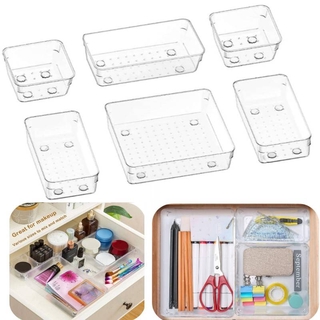 Khay Nhựa Đựng Đồ Dùng Chia Ngăn Tủ Kéo Tiện Dụng Cho Nhà Bếp / Phòng Tắm