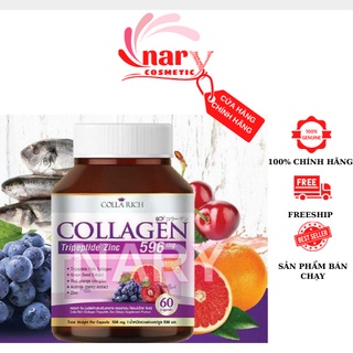 Viên uống collagen thái lan Tripeptide Zinc 596 mg hũ 60 viên chính hãng