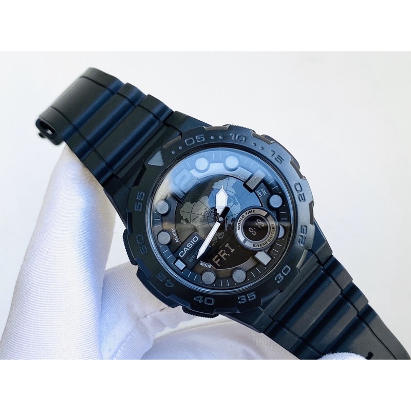 ĐỒNG HỒ NAM CHÍNH HÃNG Casio Gshock AEQ-100W-1A Quartz
