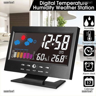 Đồng Hồ Báo Thức Điện Tử Với Màn Hình LCD Màu Sắc