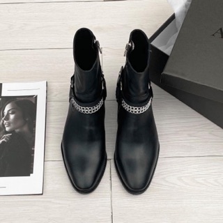 Harness boots da bò đế phíp