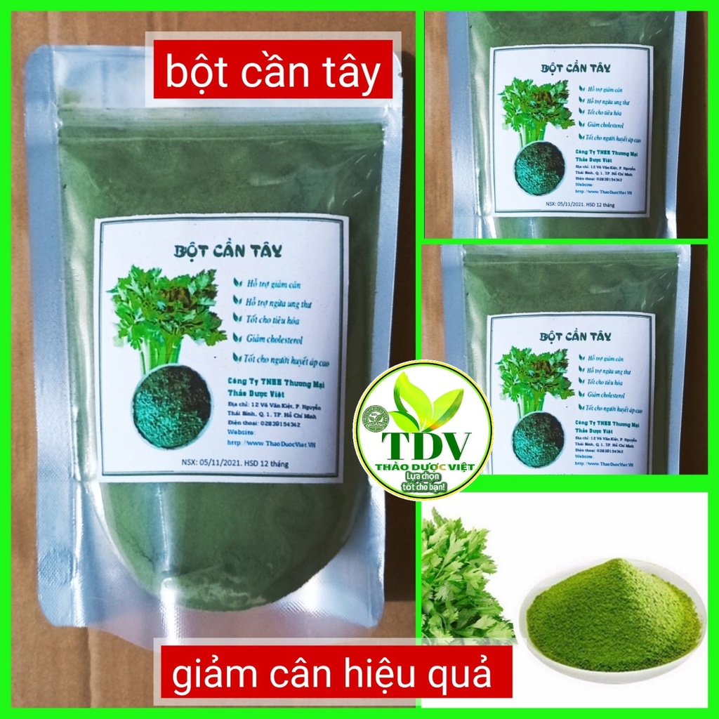 250g Bột Cần Tây nguyên chất 100%