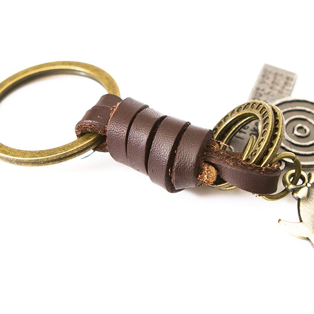 Móc khóa thép cao cấp hình cú mèo Vintage phong cách cổ điển Châu Âu móc khóa nữ đáng yêu Vintage Owl Keychain