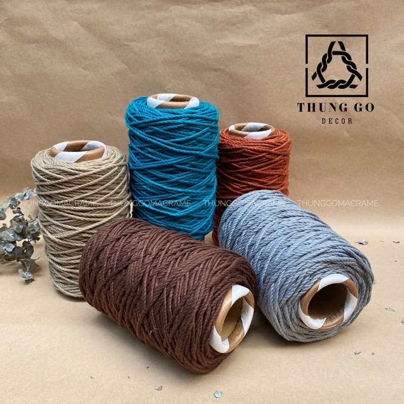 Dây cotton Macrame màu size 3mm p1