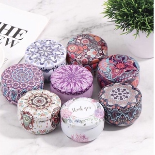 Hộp Thiếc Hình Trống Mini Đựng Đồ Thủ Công, Trà, Bánh Kẹo, Làm Nến Handmade