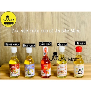 Dầu gấc/ dầu mè đen/ dầu óc chó/ dầu hạnh nhân/ dầu macca nêm cháo cho bé ăn dặm 6m+