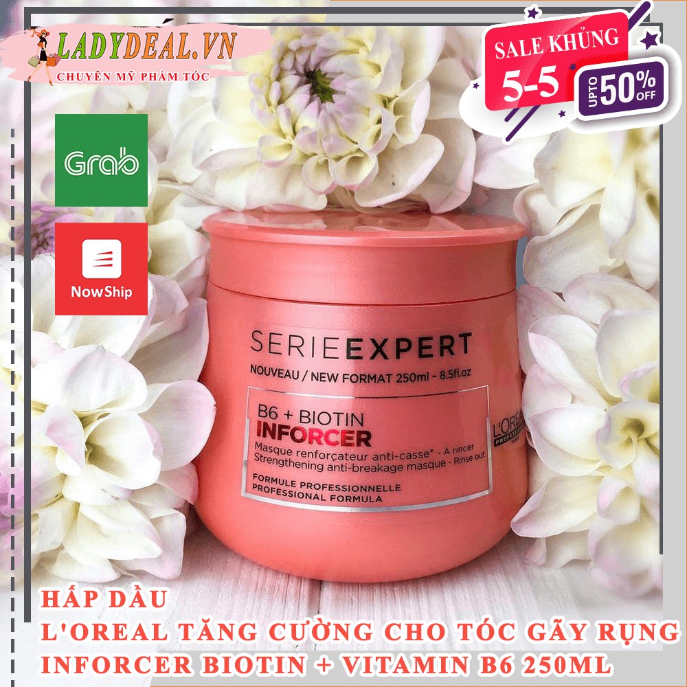 DẦU HẤP L'OREAL TĂNG CƯỜNG CHO TÓC GÃY RỤNG L'OREAL INFORCER 250ML