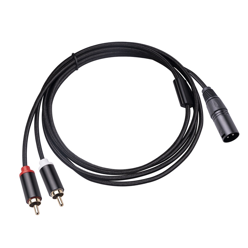 Dây Cáp Âm Thanh Chuyển Đổi XLR Sang Dual RCA A1 XLR 3 Pin Sang Dual RCA Dài 2M