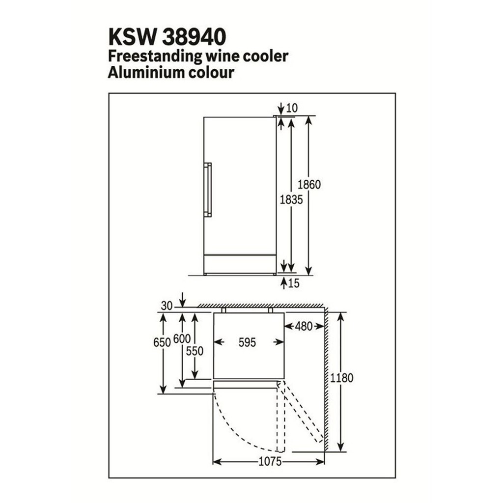 Tủ ướp rượu Bosch HMH.KSW38940 , dung tích 414L ( Xuất sứ Đức - Bảo hành 36 tháng )