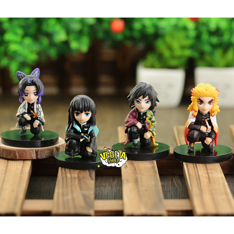 Mô hình Kimetsu No Yaiba - Mô hình thanh gươm diệt quỷ - Set 4 trụ cột Tokito Giyu Shinobu Rengoku - Cao 6,5cm